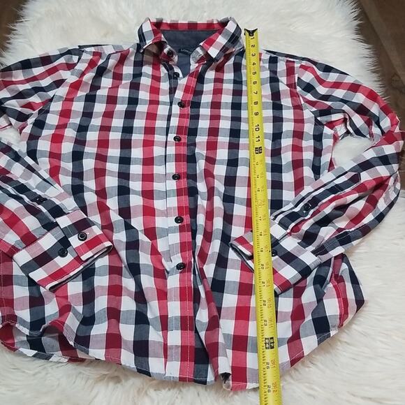 London Fog Men's Checkered Casual Button Down Shirt - Picture 7 of 8
